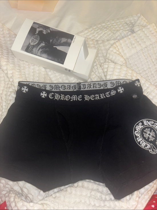 Chrome Hearts Other - Chrome Hearts Black Boxer Trunks with White Logo Waistband
